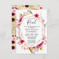 This Just Got Real Engagement Party Invitations