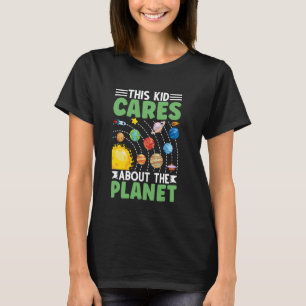 This Kid Cares Save Earth Eco-Friendly Planet Acti T-Shirt