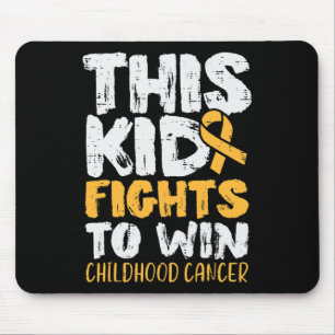 This Kid Fights To Win Childhood Cancer Awareness  Mouse Pad