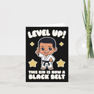 This Kid Is Now A Black Belt Karate Hapkido Award Card