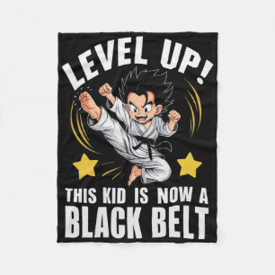 This Kid Is Now A Black Belt Karate Hapkido Award  Fleece Blanket