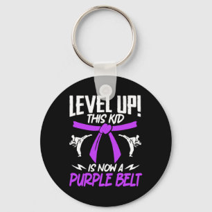 This Kid Is Now A Purple Belt Karate Taekwondo Mar Keychain