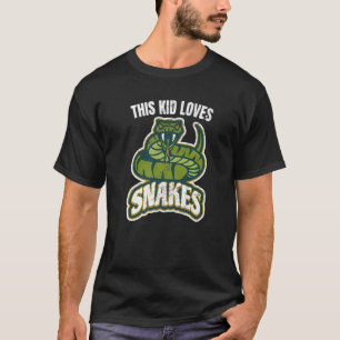 This Kid Loves Snakes Snake Quote Viper Graphic T-Shirt
