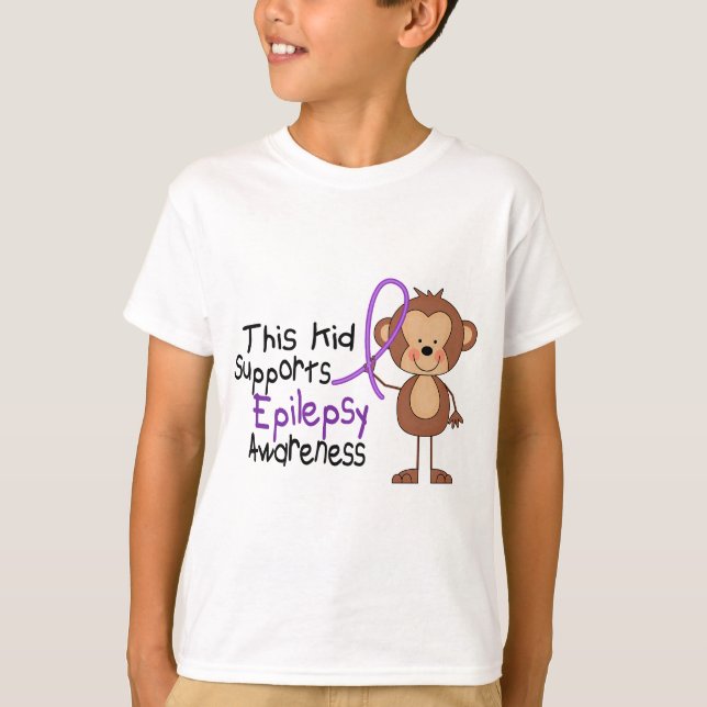 This Kid Supports Epilepsy Awareness T-Shirt (Front)