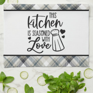 This kitchen is seasoned with love  towel