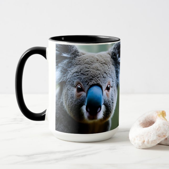 This Koala Bear Just Loves A Selfie, Coffee Mug (With Donut)