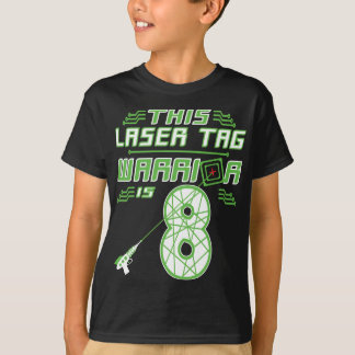 This Laser Tag Warrior is 8 Gaming 8th Birthday T-Shirt
