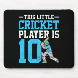 This Little Cricket Player Is 10 Years Old 10th Bi Mouse Pad