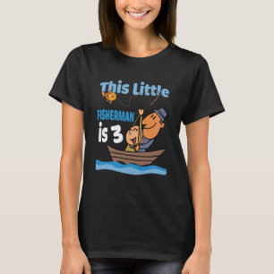 This little Fisherman is 3 Birth Anniversary celeb T-Shirt