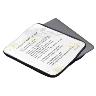 This Little Heart Of Mine - Gratefulness Poem  Laptop Sleeve