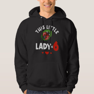 This Little Lady Is 6 Ladybug Birthday Ladybeetle  Hoodie