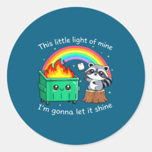 This Little Light Mine Funny Classic Round Sticker