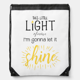 This Little Light of Mine Drawstring Bag