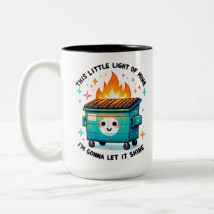 This Little Light Of Mine - Dumpster Fire Two-Tone Coffee Mug