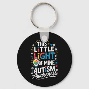 This Little Light-of Mine World Autism Awareness D Keychain