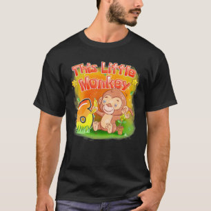 This Little Monkey 6 Years Old Kids 6Th Birthday S T-Shirt