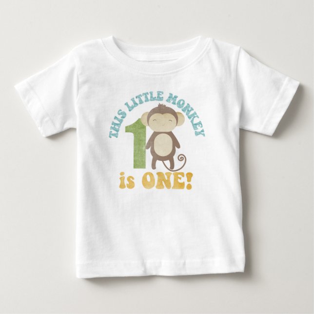 This Little Monkey Baby T-Shirt (Front)