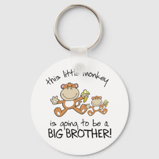 this little monkey big brother keychain