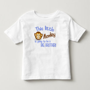 This Little Monkey is going to be a BIG BROTHER! Toddler T-shirt