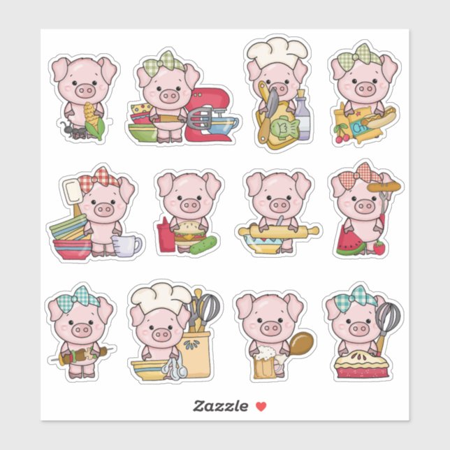 This Little Piggy Loves Baking & BBQ (Sheet)