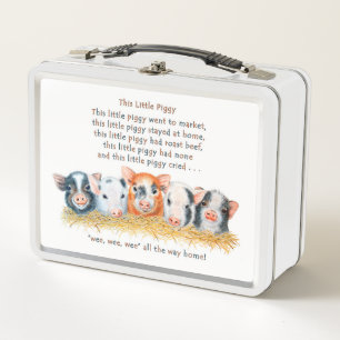 This Little Piggy Metal Lunchbox