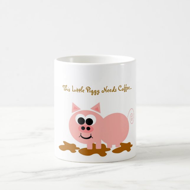 This Little Piggy Needs Coffee Mug (Center)