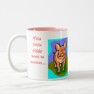 This Little Piggy pig/bacon breakfast mug