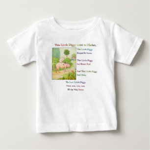 THIS LITTLE PIGGY - Rhymes for Children Baby T-Shirt