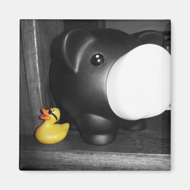 'This Little Piggy' Rubber Duck Magnet (Front)