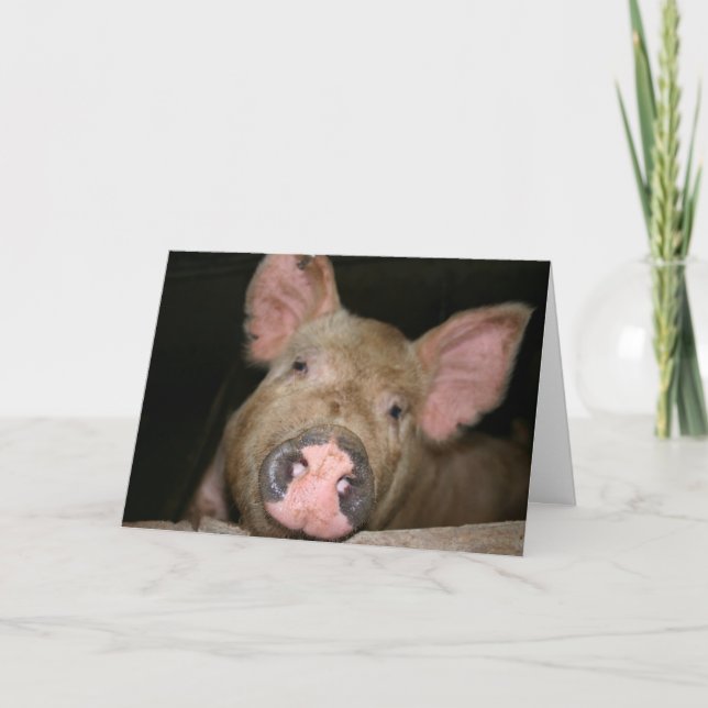 This Little Piggy says I Love You Card (Front)