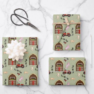This Little Piggy Wrapping Paper Sheet