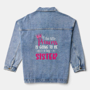This Little Princess is Going to be a Big Sister Denim Jacket