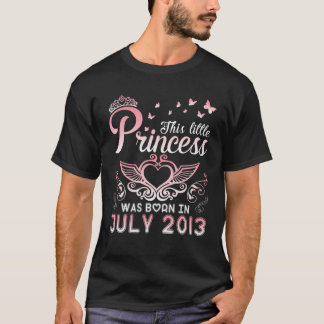 This Little Princess Was Born In July 2013 Birthda T-Shirt