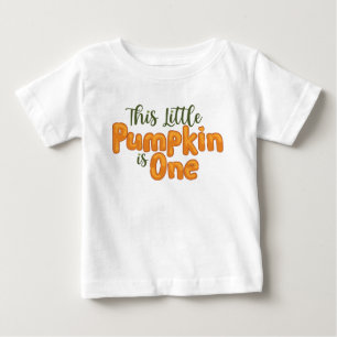 This little Pumpkin is One Baby T-Shirt