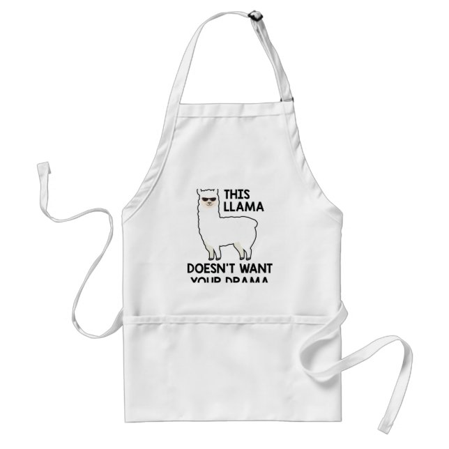 This Llama Doesn't Want Your Drama Standard Apron (Front)
