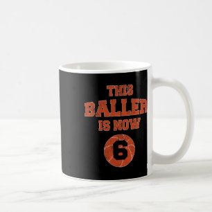 This Ller Is Now 6 - Kids 6th Birthday Sketll Coffee Mug