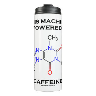 This Machine Is Powered By Caffeine Molecule Thermal Tumbler
