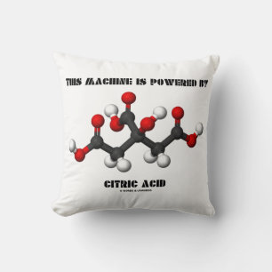 This Machine Is Powered By Citric Acid Chemistry Throw Pillow