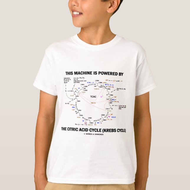 This Machine Is Powered By The Citric Acid Cycle K T-Shirt (Front)