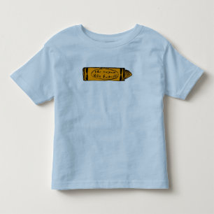 this machine kills fascists (orange crayon) toddler t-shirt