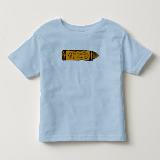 this machine kills fascists (orange crayon) toddler t-shirt