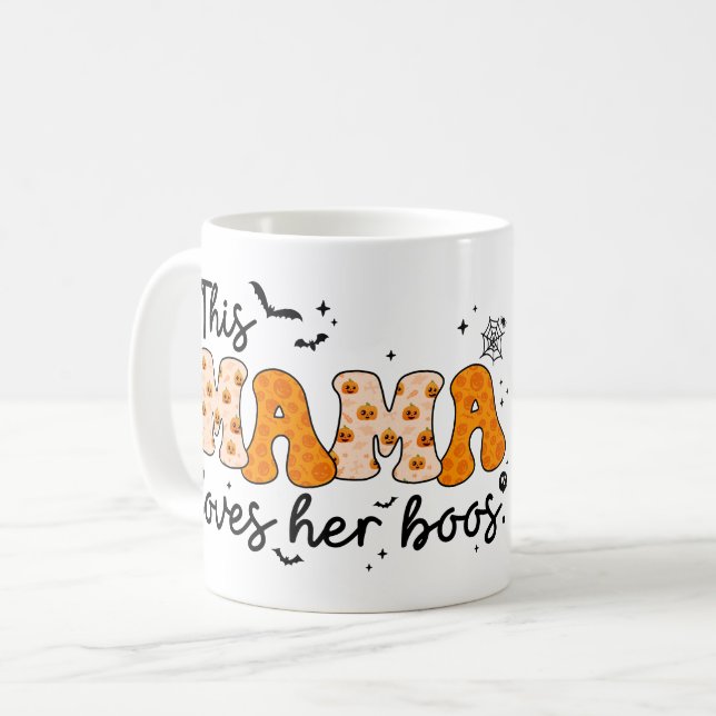 This Mama Loves Her Boos | Halloween Mug for Mom (Front Left)