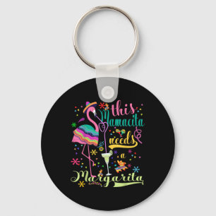 This Mamacita Needs A Margarita Cinco De Mayo Pink Keychain