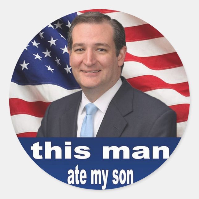 This Man Ate My Son Meme Classic Round Sticker (Front)
