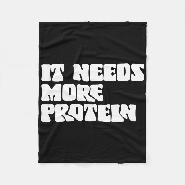 This Meal Needs More Protein Lover Bodybuilding Rd Fleece Blanket (Front)