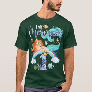 This Mermaid Is 1st Birthday Girls Unicorn Magic 1 T-Shirt