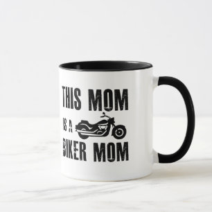This Mom Is A Biker Mom Motorcycle Two Tone Coffee Mug