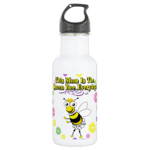 This Mom Is The Queen Bee Everyday Bee & Flowers 532 Ml Water Bottle