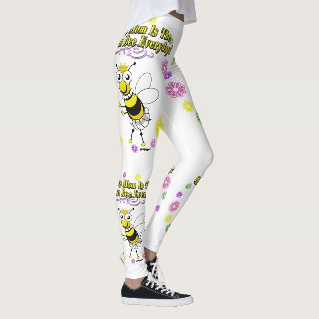 This Mom Is The Queen Bee Everyday Leggings (Right)