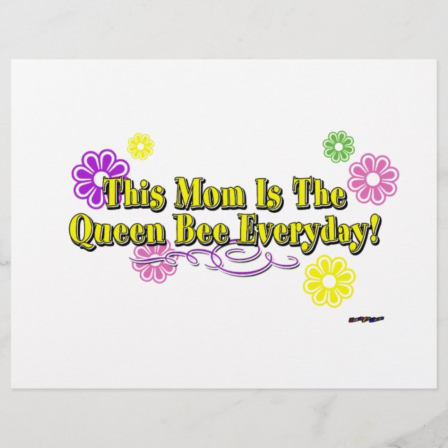 This Mom Is The Queen Bee Everyday Type (Front)